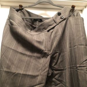 Grey striped pattern pants